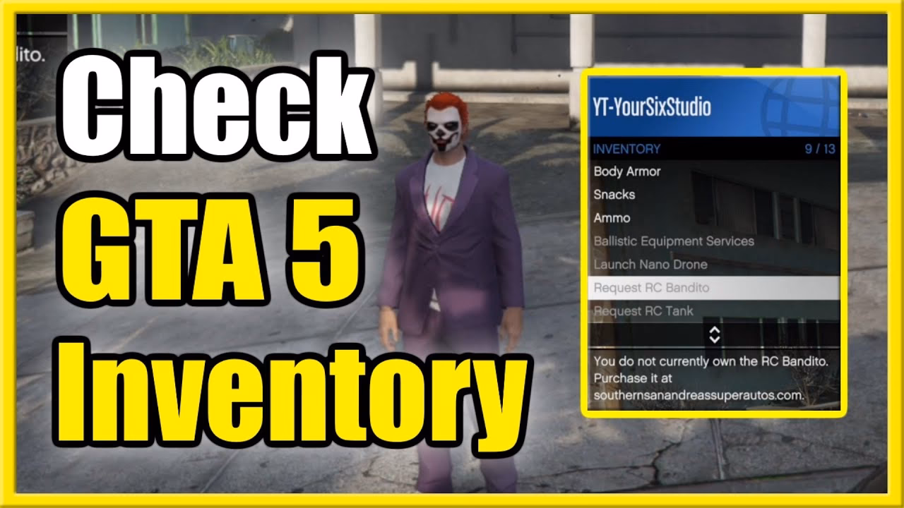 ¿Cómo abrir el inventario en GTA 5 FiveM?