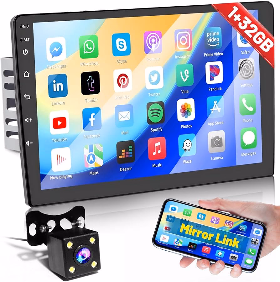 ¿Cuáles son las características de la radio Android de 10 pulgadas?