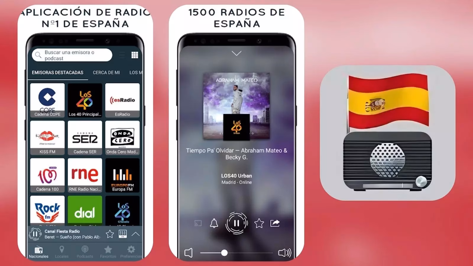 ¿Cuáles son tres aplicaciones de la radio?