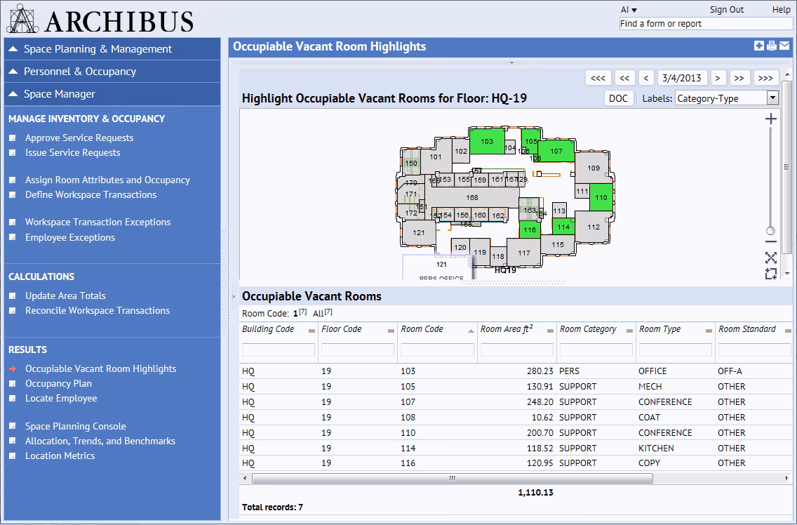 ¿Para qué se utiliza el sistema Archibus?