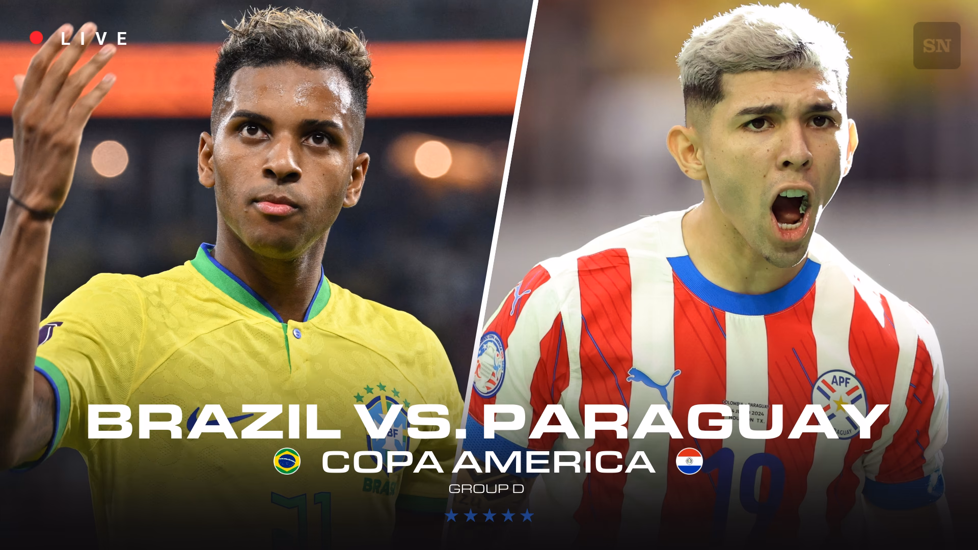 ¿Qué canal lo pasa Brasil-Paraguay?