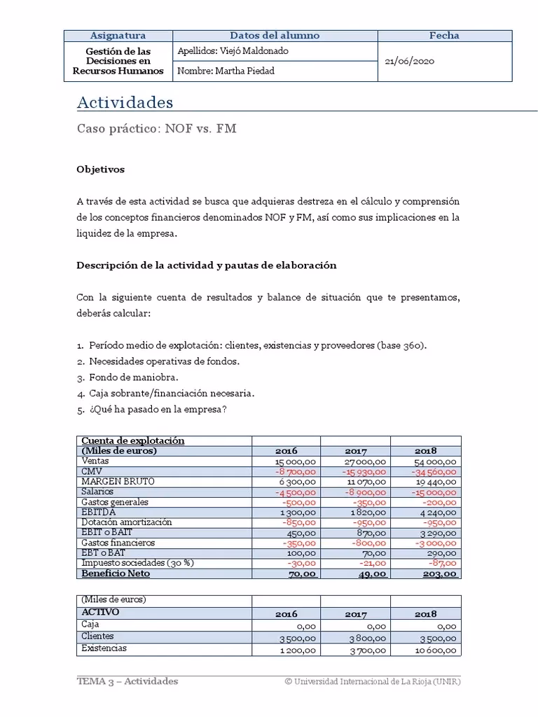 ¿Qué significa el nof negativo?