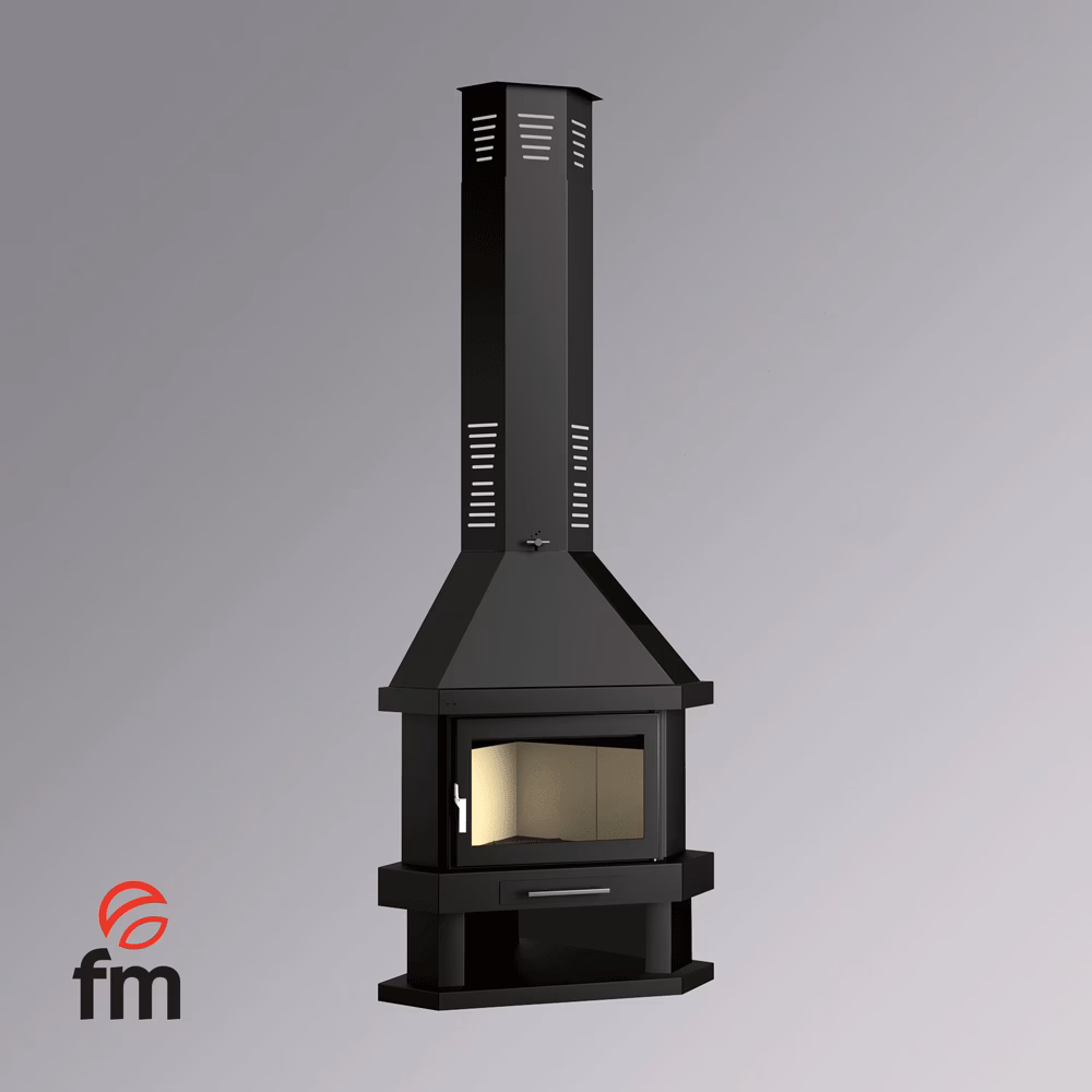 ¿Qué medidas tiene que tener una chimenea para que no haga humo?