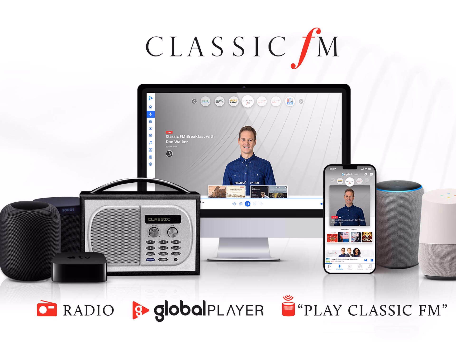 Can I listen to Classic FM on my phone?