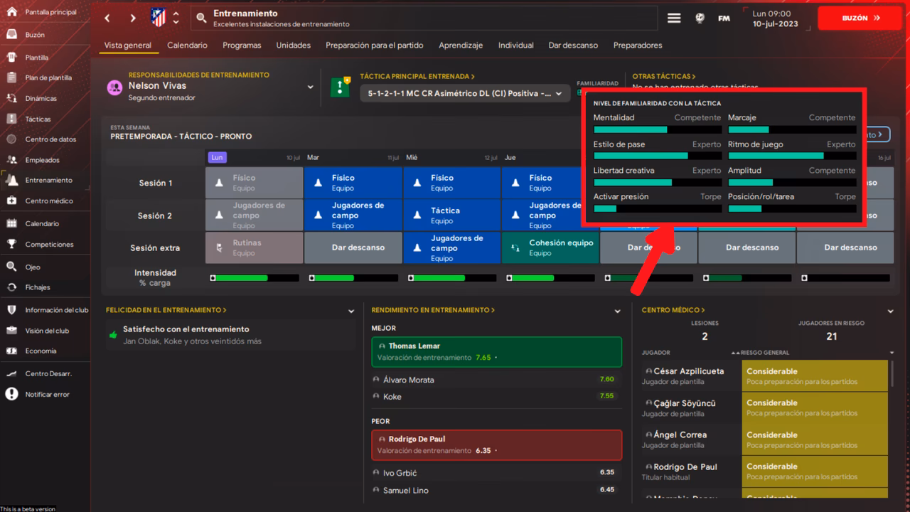 ¿Debes cambiar de táctica en FM?
