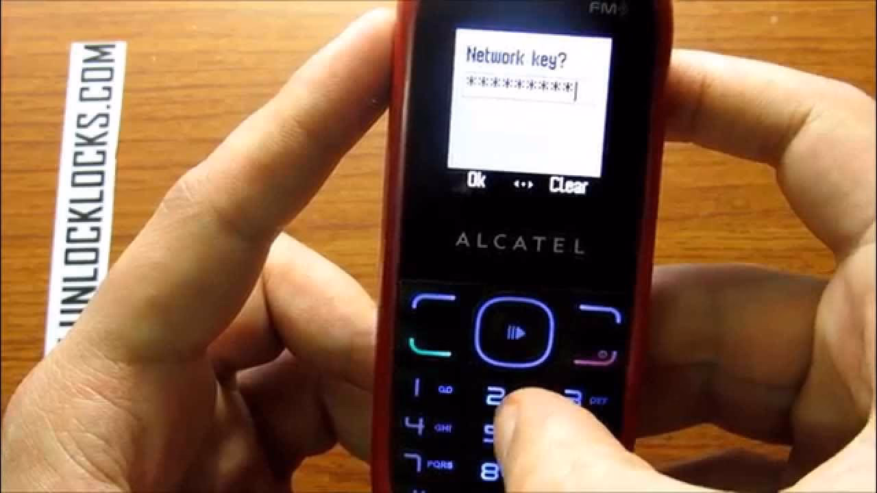 ¿Cual es el código para desbloquear el teléfono Alcatel?