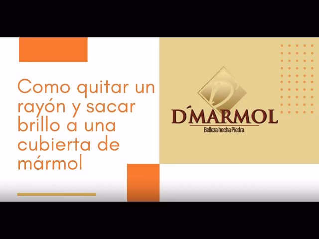 ¿Cómo eliminar los arañazos superficiales del mármol?