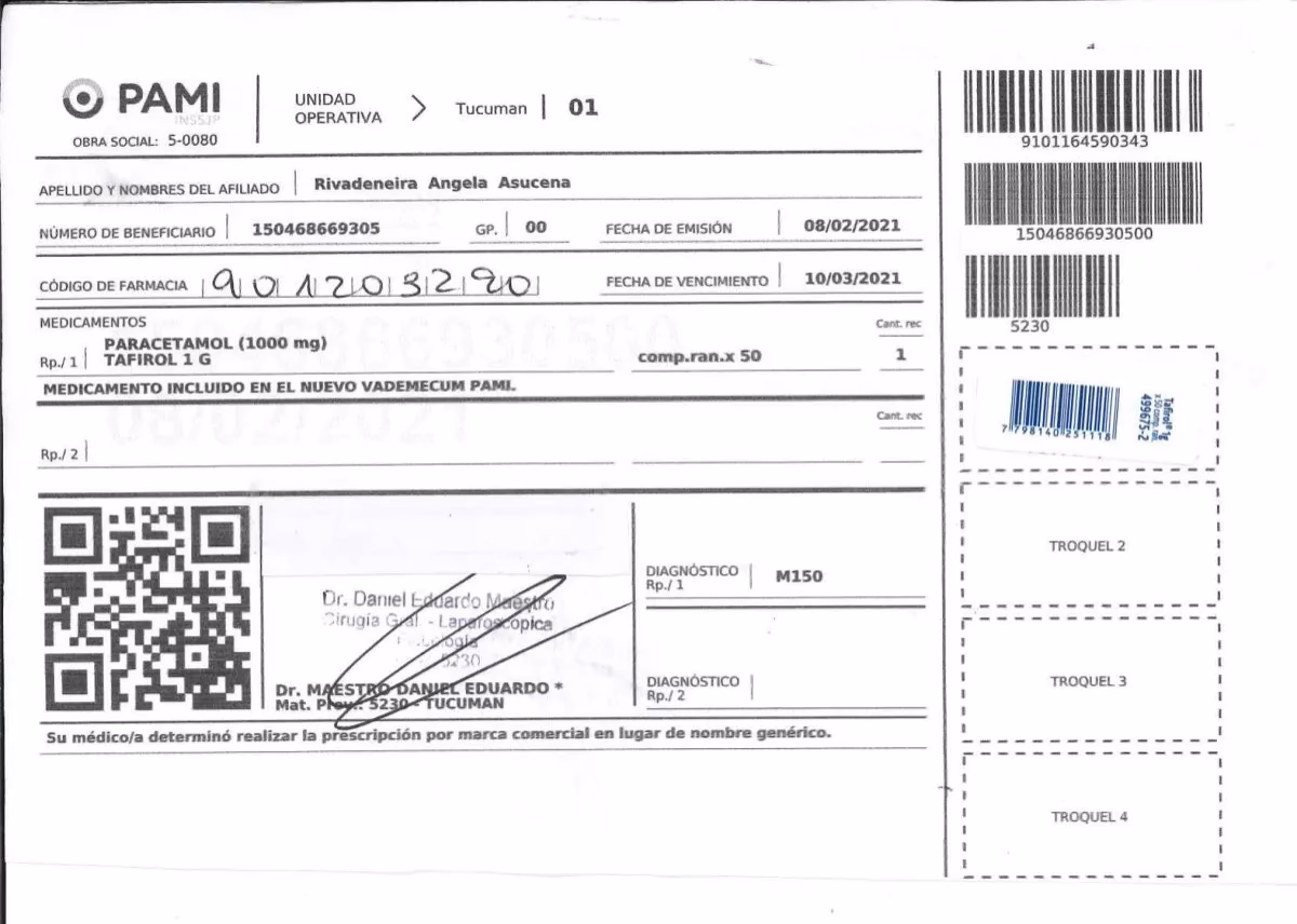 ¿Cómo se pone una receta médica?