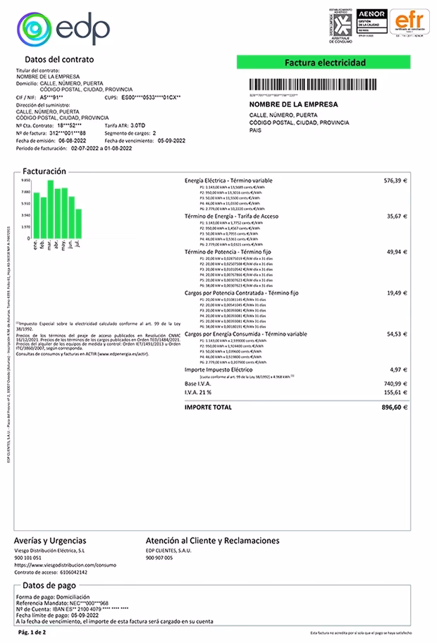 ¿Qué es un EDP en facturación?