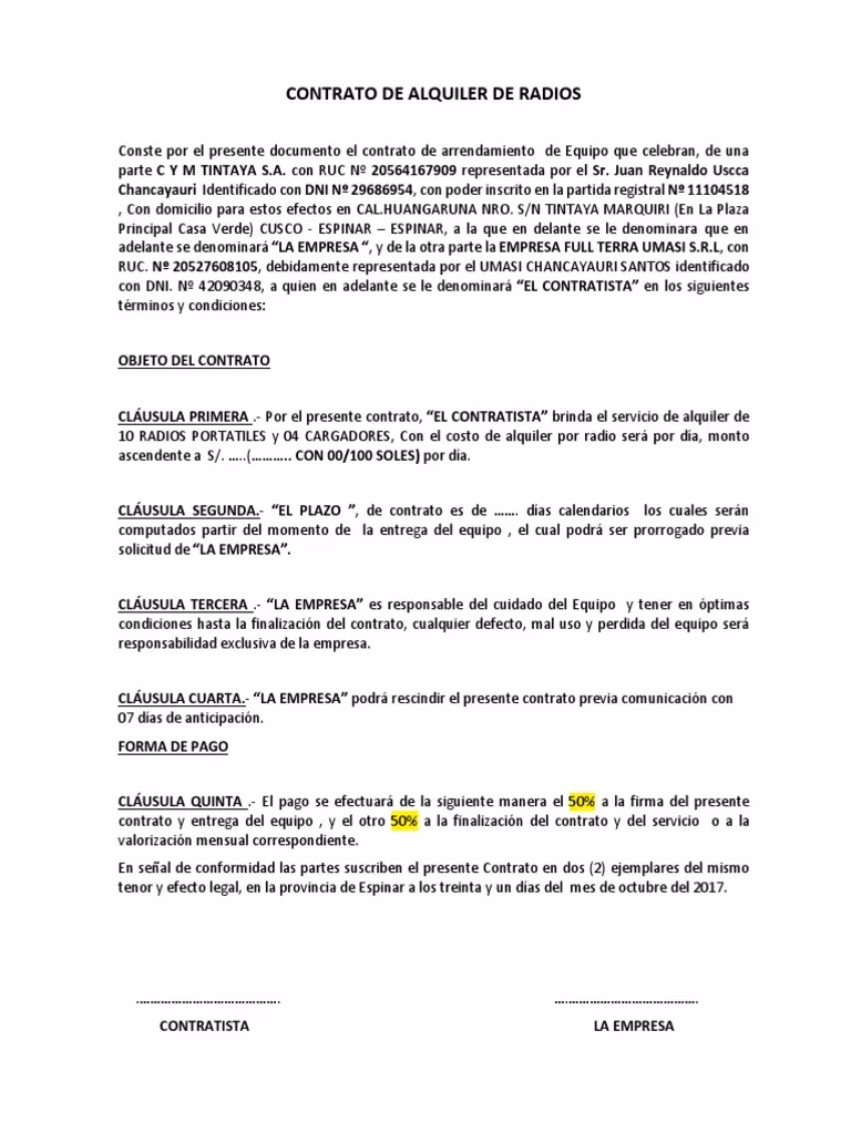 ¿Qué es un contrato privado de arrendamiento?