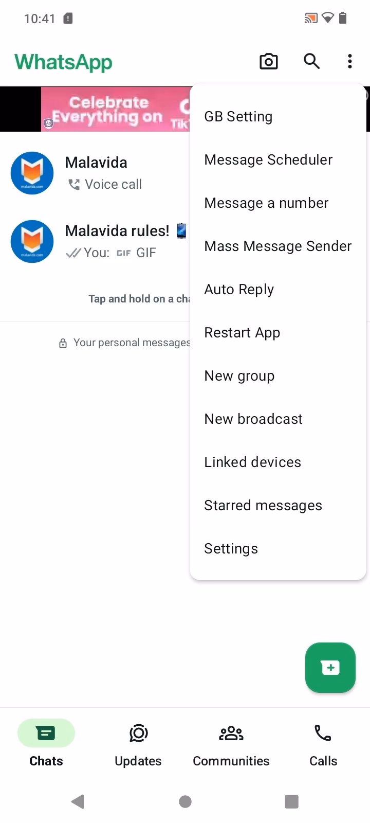 ¿Dónde puedo descargar archivos de WhatsApp para Android?