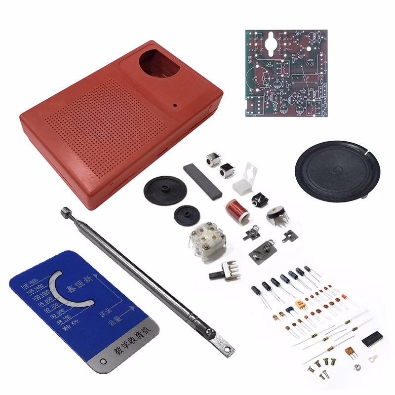 ¿Qué materiales se utilizan para fabricar una radio?
