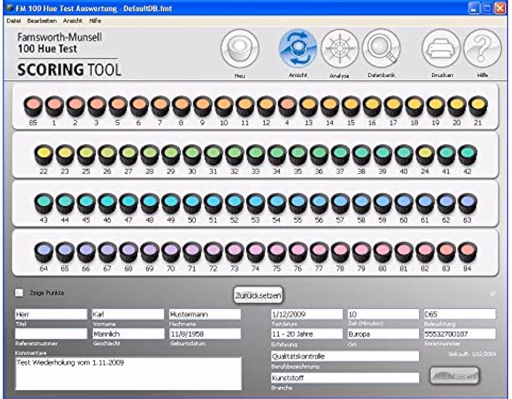 How do you do the hue test?