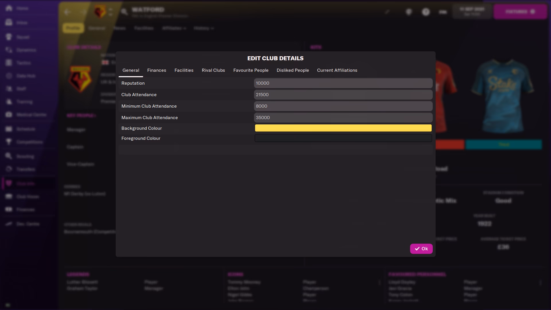 What is the FM in-game editor 23?