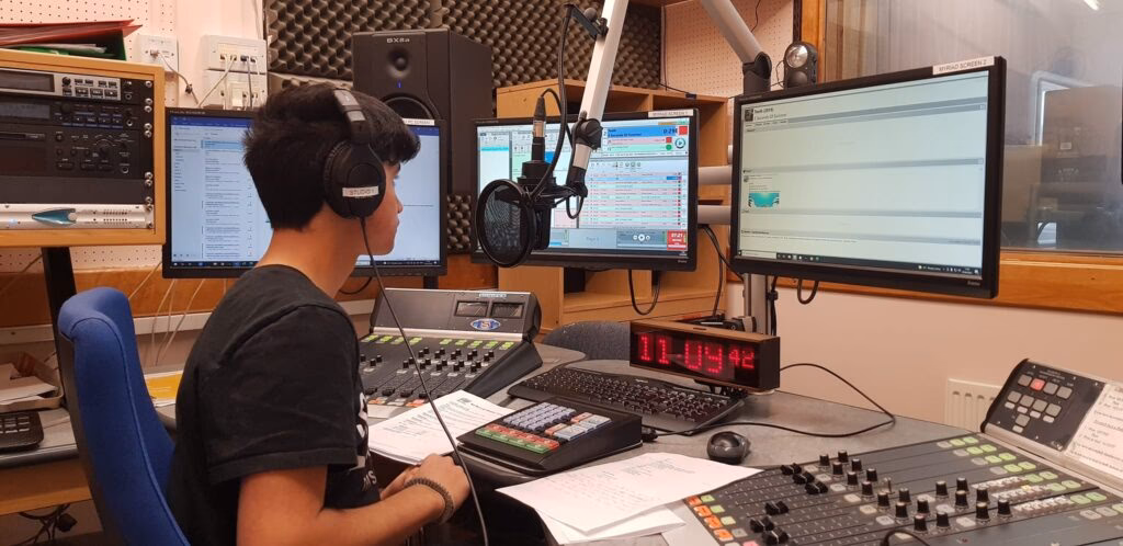 What is the radio frequency in the Falklands?