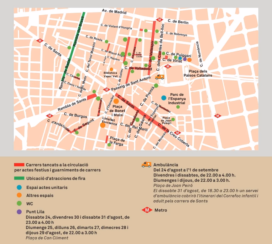 ¿Cuándo empieza la fiesta de Sants?