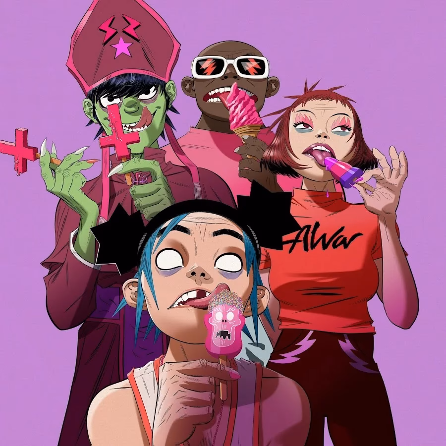 What radio station has Gorillaz?