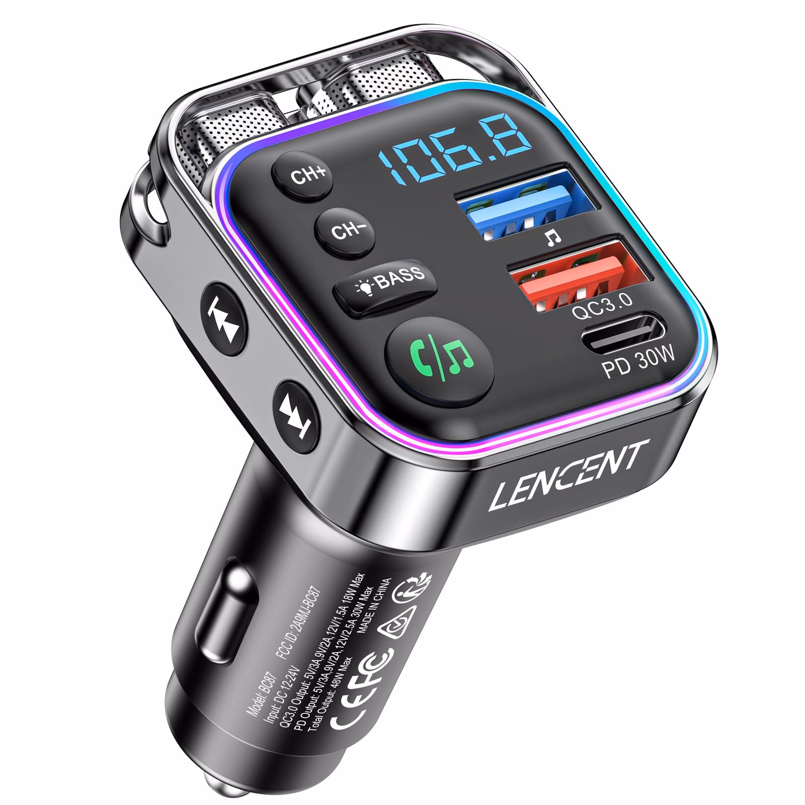 How do I connect just wireless Bluetooth FM transmitter?