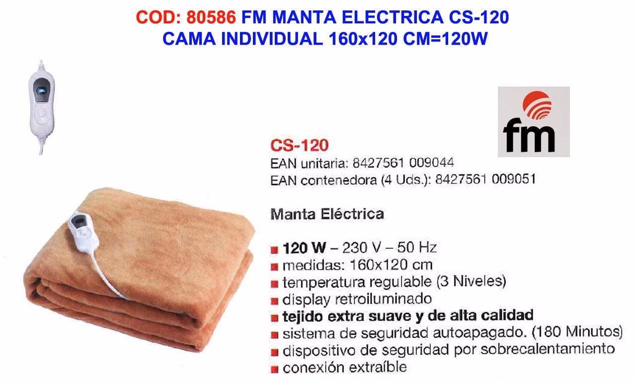 ¿Por qué mi manta eléctrica parpadea F2?