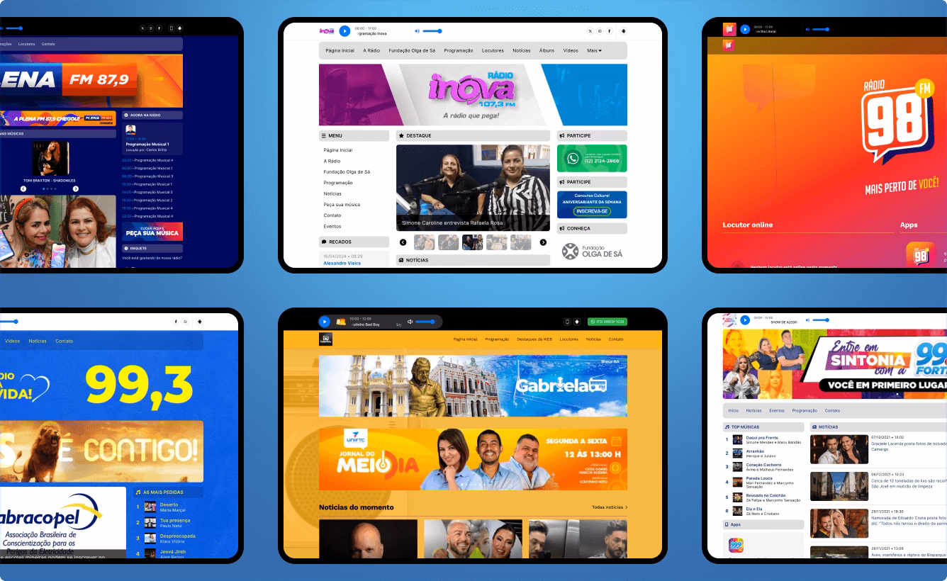 ¿Las estaciones de radio tienen sitios web?