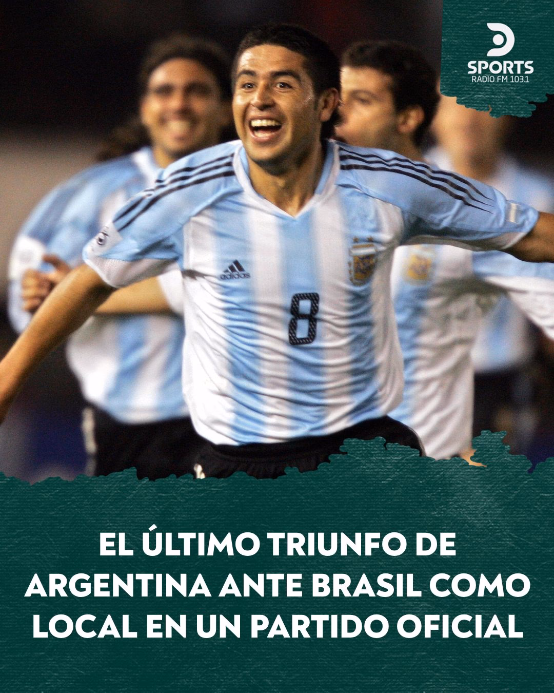 ¿Qué radio argentina transmite el partido?