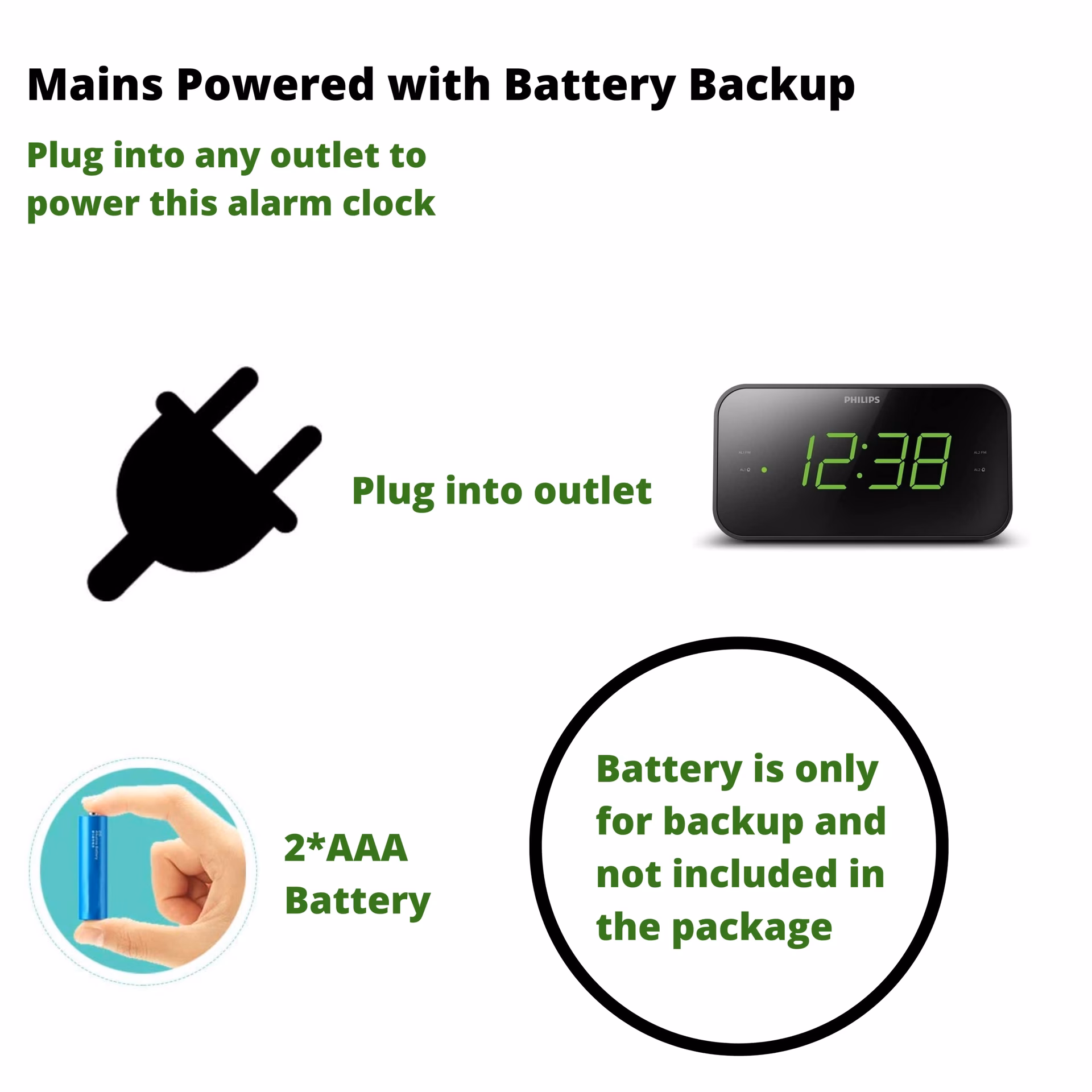 What is standby mode on a clock radio?