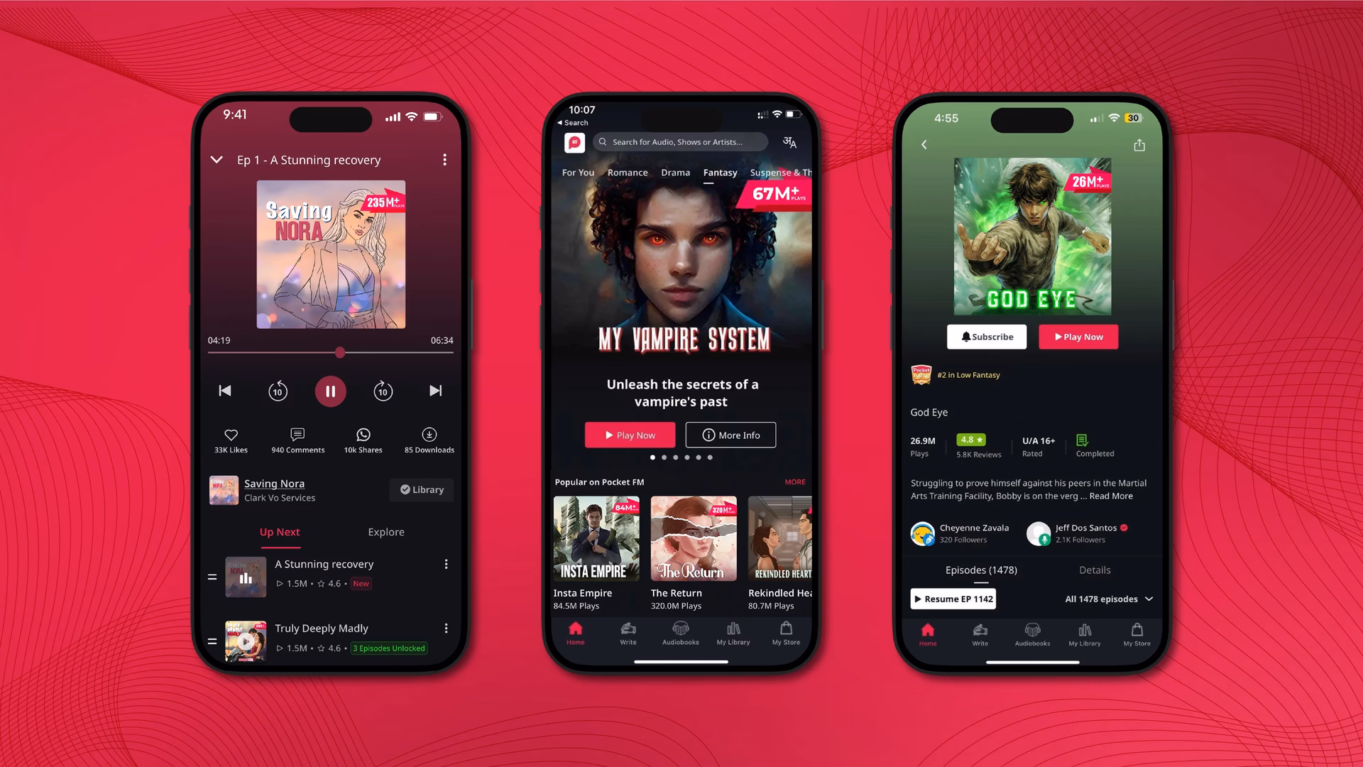 How can I listen to Pocket FM for free?