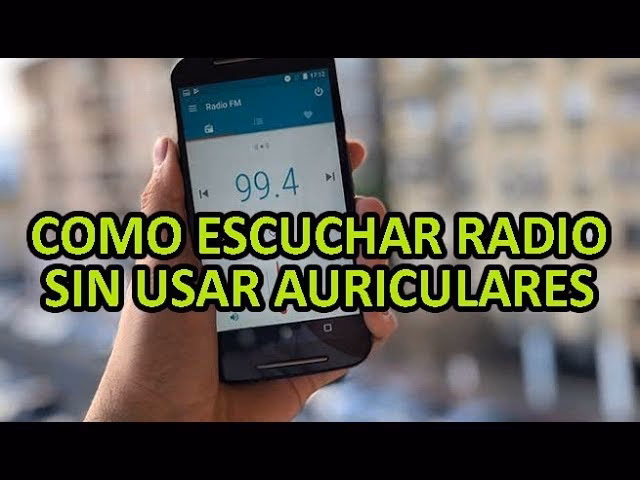 ¿Cómo puedo escuchar FM sin auriculares?