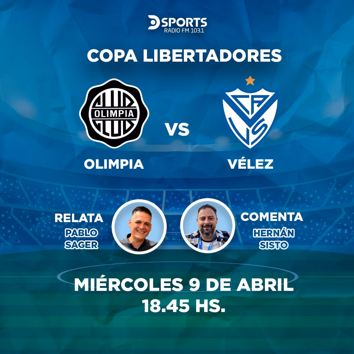 ¿Dónde escuchar Vélez Huracán?