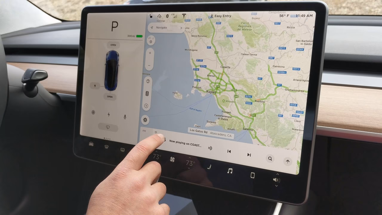 What is the radio frequency of a Tesla?