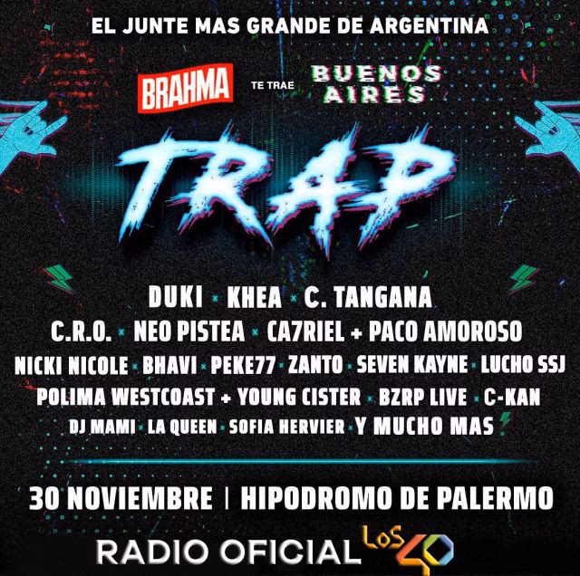 ¿Qué estación de radio reproduce música trap?